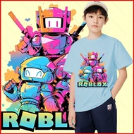 GC1 Roblox Children Cosplay cloth 3D summer T-shirt Anime Short Sleeve Top bear kids size 110-2XL CG