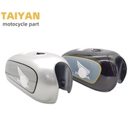 ถังน้ำมันรถจักรยานยนต์ Jiager CD50 ดัดแปลงหนา JL-CD70 พร้อมอุปกรณ์เสริมสีดำและสีเทา ezwqnryt14