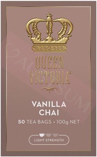 QUEEN VICTORIA - Queen Victoria 維多利亞女王 香草奶茶 茶包100g (50包)(63503)(澳洲平行進口貨) 此日期前最佳: 2026年3月