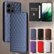 Lattice Magnetic Leather Flip Cover For 1+ OnePlus Nord 6 5G Phone Case Stand Holder Card Slot Walle