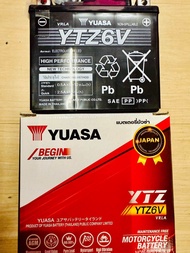 แบตยัวซ่า6แอมป์ YUASA 6 ใส่ PCXทุกรุ่น nmax click125 150 aerox YUASA 6 แอมป์ YTZ6V ใส่รถpcx125-150 ท