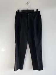 Yohji Yamamoto Y's for men 山本耀司 - 羊毛華達呢 直筒 長褲 雙摺 修身 休閒 西裝褲 褲子 簡約 暗黑