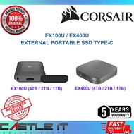 Corsair EX400U / EX100U 4TB / 2TB / 1TB External Portable SSD USB-C Solid State Drive Type-C