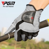 PGM Golf Glove Cabretta Leather Sheep Skin Anti Slip Grey PGM Leather Golf Glove ST017
