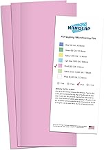 PSA Lapping Film, 3 Pc 3 Micron (8,000 Grit) Adhesive Polishing Paper, 4-1/4” x 11” Microfinishing F