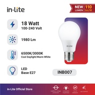 InLite LED Bulb Lamp INB007 3W, 5W, 7W, 9W, 12W, 15W, 18W