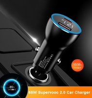 [Quick Delivery]65W SUPERVOOC 2.0 SuperDart 25W PD PPS Car Fast Charger For iPhone 13 12 Mini SAMSUNG OPPO Find X3 Pro X2 Reno 6 Realme GT 8