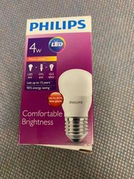 飛利浦燈膽LED E14 球膽 (4W) (暖黃光) Philips 4W LED Bulb