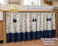 gorden kolong dapur BERY rumbai# free tali#horden bawah meja kompor