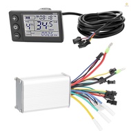 Aaudiohome Electric Bike Controller 24V-48V/36V-60V 350W Brushless E-bike Controller with LCD Display Bicycles Motor Scooter Controller S866