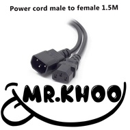 1.5M Power Monitor Cord Extension Cable C13 Male to C14 Female