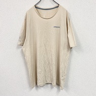 Patagonia短袖 T 卹，米色，L 碼，古著。