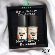 NEW BETTA DEODORANT SPORT 25ml FOR MEN 72HOURS