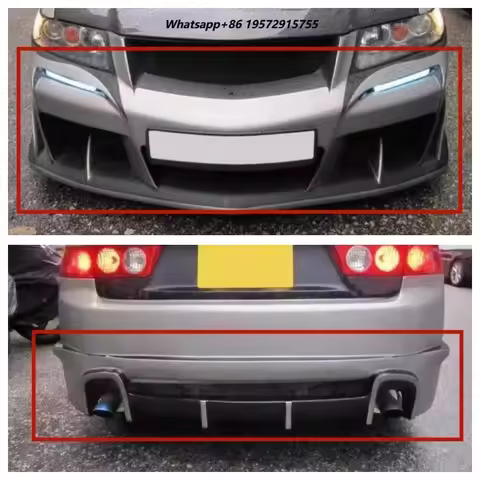 Body kit For accord cl7 cl9 2003-2005 modified Front bumper Rear bumper Side skirt Car Accessories