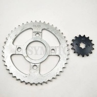 Motorcycle Front & Rear Sprocket geartransmission For Yamaha TZR125 TZR 125 (Chain 428)