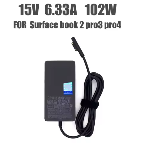 15V 6.33A 102W Charger For Microsoft Surface Laptop Surface Book 2 Surface Go Surface Pro 6 7 Pro 5 