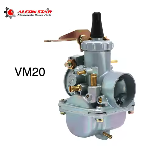 Alconstar- VM20 20mm Motorcycle MIKUNI Series VM Carburetor Carb VM20 Round Slide ATV Motorcycle Go 