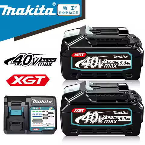 Makita 40V Max XGT Lithium ion Battery 5.0Ah New Original Battery 21700 , BL4020, BL4025, BL4040, BL