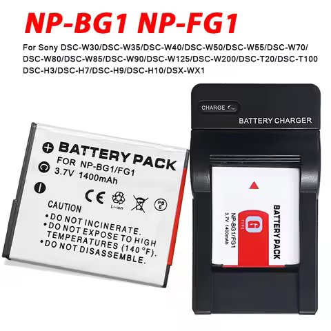 Np-bg1 NP FG1 Battery for SONY DSC W70 W55 W50 W35 W30 W40 W80 W1 W200 W210 W130 W150 W170 W270 T20 