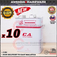 10 x (3KG) DONSOON CA GLUE DRUM CONTACT ADHESIVE TO REPLACE DUNLOP