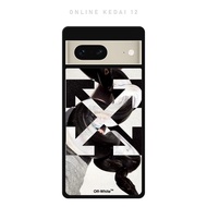 Casing Case Google Pixel 8 7 6 5 4 3 2 A XL Pro Custom G Team Off White S445
