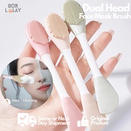 Dual Ended Silicone Face Mask Brush Applicator & Exfoliator – Scoop Apply Exfoliate Skincare Mask