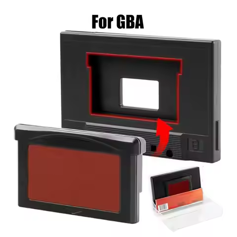 Clear Game Cassette Storage Box Retro Game Display Case Game Card Holder DIY Protective Box for GBA 