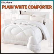 Hodeso High Quality Plain White Comforter - Duvet Filler Bed Comforter