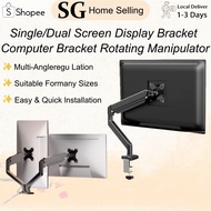 Computer Monitor Stand Monitor Bracket Single&Dual Monitor Arm support up to 10 KG & 17-34 inch moni