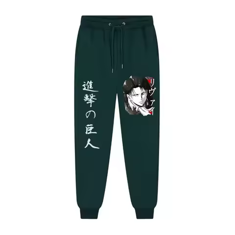 Anime Attack on Titan Fashion Printed Harajuku Men's Comfortable Fleece Trousers Jogging Men's Casua