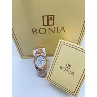 [ PREMIUM ITEMS] BONIA Jam Tangan Wanita Stainless Steel Rosegold Ladies Luxury Women Watches with P