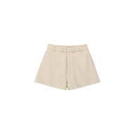 STUDIO UNKNOWN - Ruby Wool Blend Shorts ขาสั้นผ้าวูลลายซิโนริ