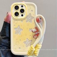 Drop Resistant Strap for Girls Star Casing Samsung S25 Plus A56 A36 A06 A16 5G S25 Ultra A26 A55 A15