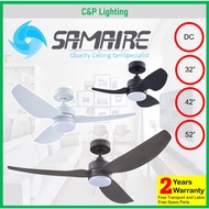 [New Launch] Samaire 32" / 42" / 52" 3 Blades DC Ceiling Fan with Remote and LED