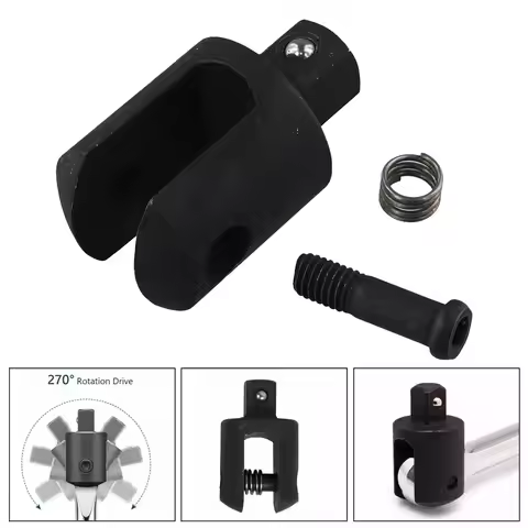 1/2 Inch Replacement Knuckle Breaker Bar Head Kit Chrome Vanadium Steel Breaker Bar Head With Fixing