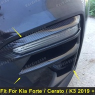 Front Fog Lights Foglight Lamp Frame Cover Trim 2PCS Fit For Kia Forte / Cerato / K3 2019 - 2021 Car