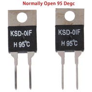 2ชิ้นสวิตช์อุณหภูมิเปิดตามปกติเทอร์โมสตัทเซ็นเซอร์อุณหภูมิ KSD-01F 95องศา