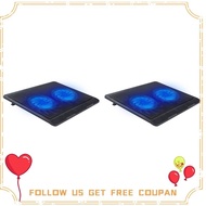 2X Cooling Base Laptop Cooling Pad Gaming Laptop Stand Cooler Two Fans USB Notebook Stand for Laptop