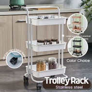 100% STURDY TROLLEY RACK KITCHEN RACK BATHROOM RACK BEDROOM RACK BALCONY RACK SALON TROLLEY STORAGE 