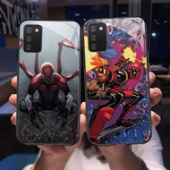 Z-26 Spider Man Case Casing for Samsung Galaxy A02S M02 A51 A10 A71 A02 A03S M02S HD Glass