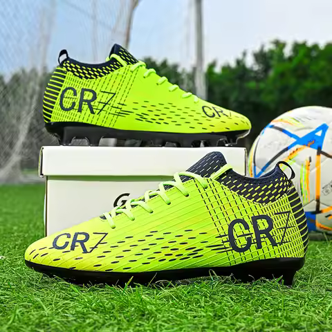 New CR7 Low-Top Student Football Shoes with Long Pins for Match And Training Professional Youth Shoe