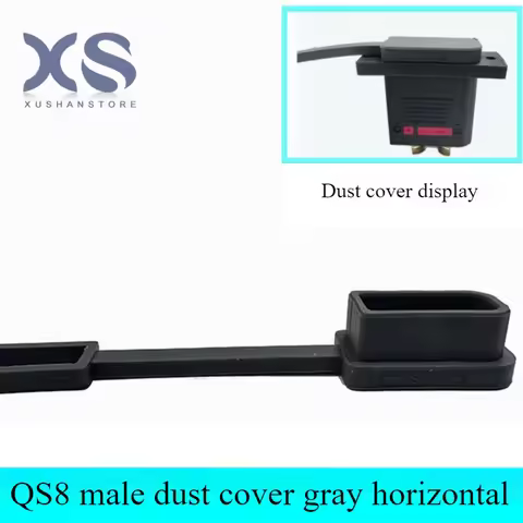 QS8 QS9 QS10P Male Female Dust Cover Gray QS10 QS9 QS8 Black Silicone Dust Cover Waterproof Aircraft
