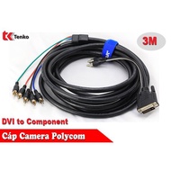 Polycom DVI To Component Cable 3M Long