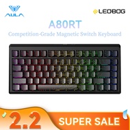 AULA LEOBOG A80RT Tournament-Grade Magnetic Keyboard 82 Keys 8KHz 0.01mmRT Magnetic Switch Gaming Ke