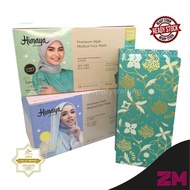 HIMAYA HEADLOOP (HIJAB) MASK 3 Ply Premium Medical Face Mask by HIMAYA HEADLOOP 3PLY BLACK HEADLOOP 