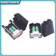 SWEETHOME DB9 Serial Adapter RS232/485/422 Connector Male Female 9 Pin Breakout Terminals COM Connec