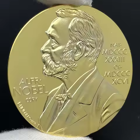 Nobel Prize Commemorative Gold-Plated Medal - Honorary Tribute To Founders, Scientists & Inventors |