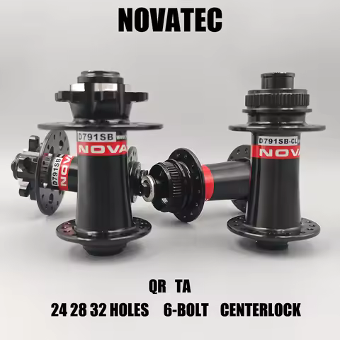 Novatec D791SB 6-bolt Center Lock Disc Brake Bike Front Hubs D791SB-CL 24h 28h 32h QR TA 100x12 15x1
