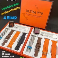 0riginal Y10 Ultra 4 in 1 StrapFitness Rate Tracker wireless Bluetooth SmartWatch VS H11 ULTRA T900