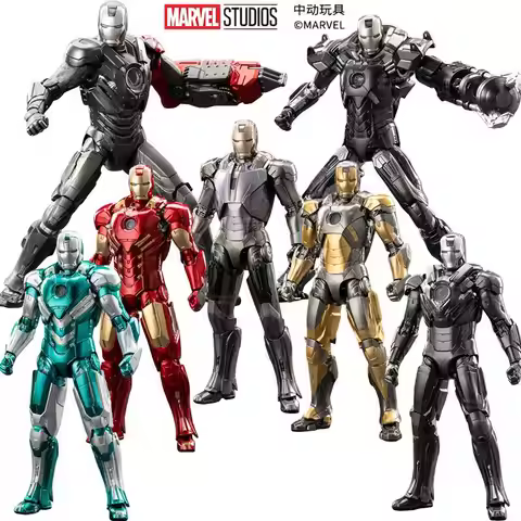 ZD Toys Marvel Iron Man 1/12 18CM MK8 MK13 Mk19 MK20 MK29 Mark31 Mark32 Mark34 Action Character Coll